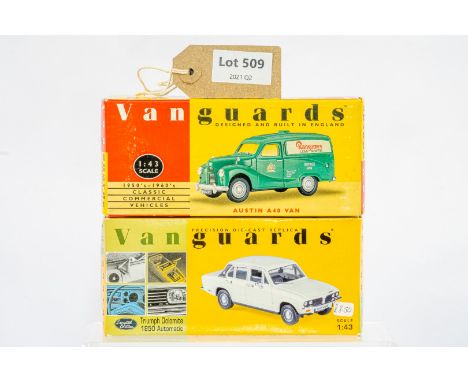 Manufacturer  - Vanguards | Description - Triumph Dolomite / Austin A40 Van | Stock Code - VA3000 &amp; VA05305 | Notes - Non