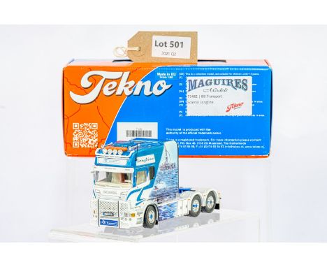 Manufacturer  - Tekno | Description - BB Transport Scania R Longline 6x4 Tractor Unit | Stock Code - 71482 | Notes - None| Sc