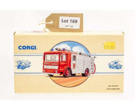 Manufacturer  - Corgi | Description - AEC Pumper - Hertfordshire Fire Brigade | Stock Code - 97357 | Notes - None| Scale - 1: