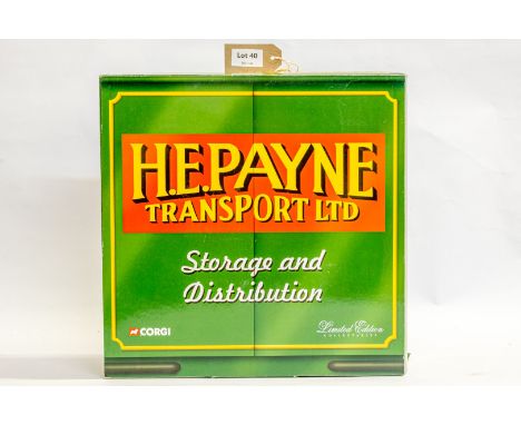 Manufacturer  - Corgi | Description - 3 Tractor Units &amp; Curtainside Trailer Set - H E Payne | Stock Code - CC99147 | Note