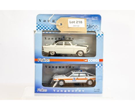 Manufacturer  - Vanguards | Description - 2 x Assorted Boxed Police Cars | Stock Code - N/A | Notes - None| Scale - 1:43 | Ce
