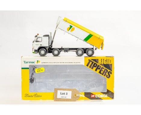 Manufacturer  - Corgi | Description - Volvo FM Aggregate Tipper - Tarmac | Stock Code - CC13502 | Notes - None| Scale - 1:50 