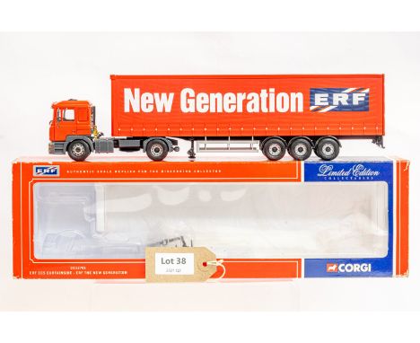 Manufacturer  - Corgi | Description - ERF ECS Curtainside - ERF The New Generation | Stock Code - CC12701 | Notes - None| Sca