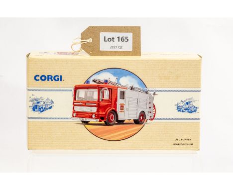 Manufacturer  - Corgi | Description - AEC Pumper - Hertfordshire Fire Brigade | Stock Code - 97357 | Notes - None| Scale - 1: