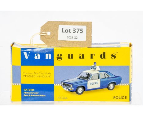 Manufacturer  - Vanguards | Description - Hillman Avenger - Avon &amp; Somerset Police | Stock Code - VA10405 | Notes - None|