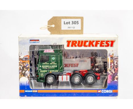 Manufacturer  - Corgi | Description - DAF XF Tractor Unit - R.Flynn &amp; Sons | Stock Code - CC13244 | Notes - None| Scale -