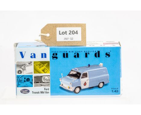 Manufacturer  - Vanguards | Description - Ford Transit MKI Van - Lancashire Constabulary | Stock Code - VA06610 | Notes - Non