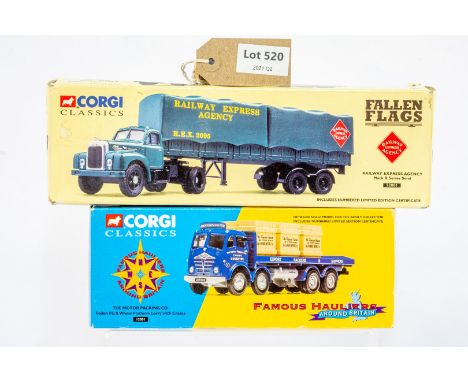 Manufacturer  - Corgi | Description - Foden FG 8 Wheel Platform Lorry - The Motor Packing Co / Trailer | Stock Code - 12301 |