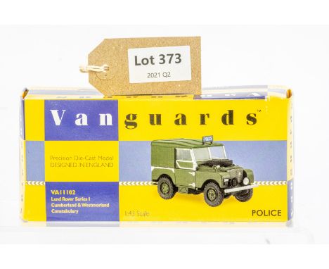 Manufacturer  - Vanguards | Description - Landrover 1 Series I - Cumberland &amp; Westmorland Constabulary | Stock Code - VA1