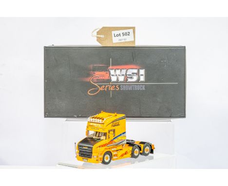 Manufacturer  - WSI | Description - Scania T5 Torpedo 6x2 - Andreas Transport Service | Stock Code - 05-0028 | Notes - None| 