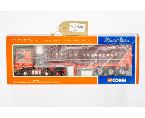 Manufacturer  - Corgi | Description - DAF XF Cab Bulk Tipper - Reid's Transport | Stock Code - CC13206 | Notes - None| Scale 