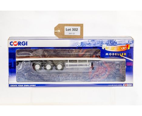 Manufacturer  - Corgi | Description - Tri Axle Flatbed Trailer | Stock Code - CC19911 | Notes - None| Scale - 1:50 | Certific