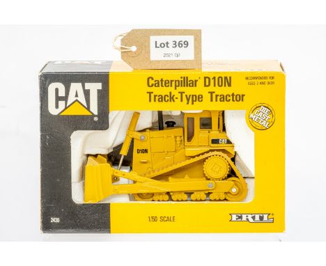 Manufacturer  - ERTL | Description - CAT D10N Track Type Tractor | Stock Code - 2436 | Notes - None| Scale - 1:50 | Certifica