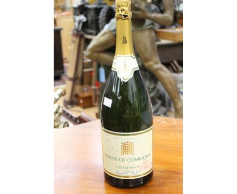 A 1.5 litre House of Commons Champagne Brut signed by Tony Blair, Gordon Brown, John Prescott and Margaret Beckett 