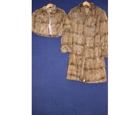 A 1930s squirrel coat and squirrel cape (2)