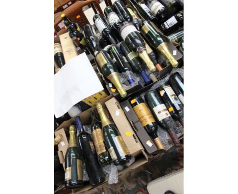 A large collection of red wine, old and new world, sparkling wine, etc 