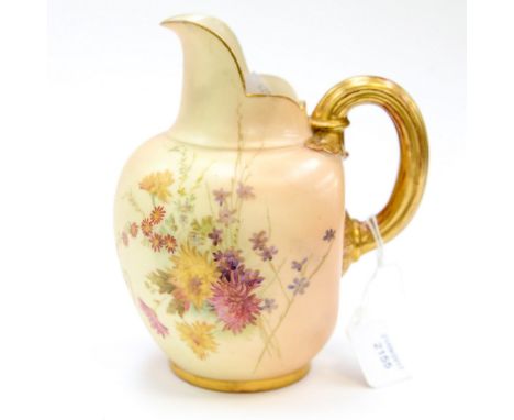 A Royal Worcester blush ivory jug, No.1094