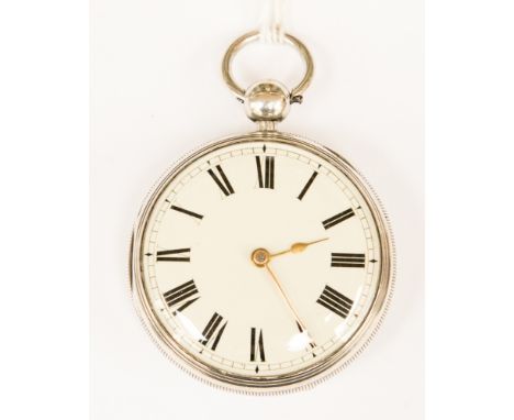 A silver pocket watch by Thomas Robinson, hallmarked 1824 Chester