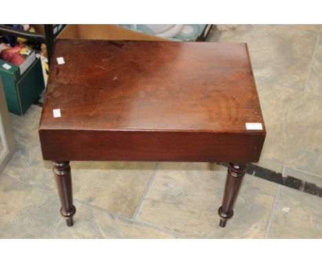 A 19th Century step commode with Wedgwood Creamware bowl 