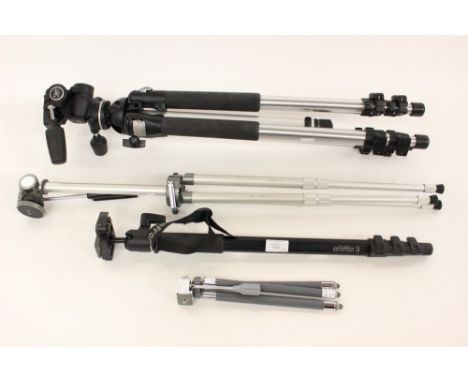 A Manfrotto 804RC2 tripod, another tripod and a Manfrotto 484RC2 monopod (3) 