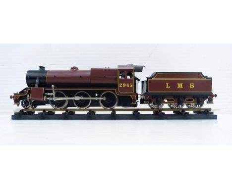 Bassett-Lowke O gauge model of LMS Stanier 2-6-0 Mogul spirit-fired live steam operating locomotive, special limited release,