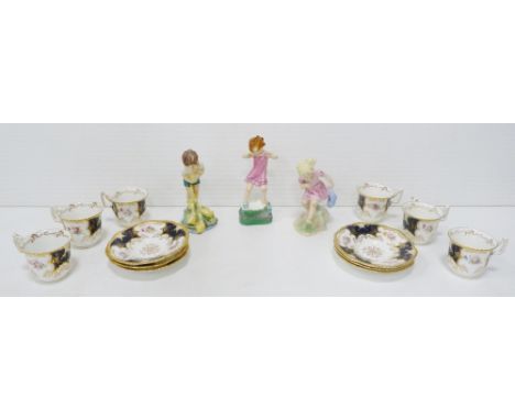 Three Royal Worcester figures to include 'Wednesday's Child is Full of Woe', 15cm high, 'Johnnie' 3433, 17cm high, and 'March