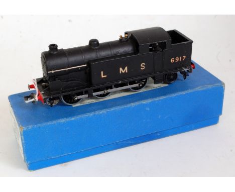 A Hornby Dublo post war EDL 7 tank engine LMS black, some scuffs to paintwork (G-BG)