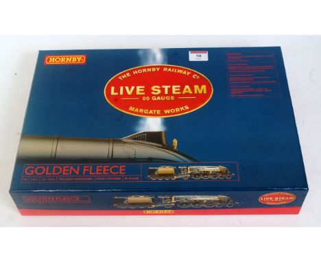 A Hornby live steam 'Golden Fleece' class A4 engine and tender with instructions, NE black liverycondition: Appears unused.  