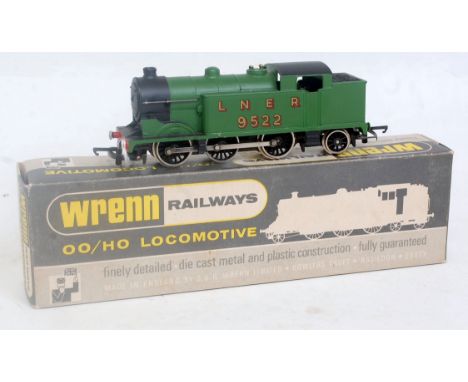 A Wrenn Railways W2217 LNER green 0-6-2 tank engine with instructions, packer No. 3 on box base (NM-BNM)