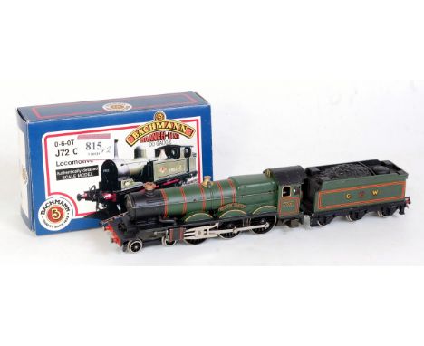 A Wrenn Railways 'Devizes Castle' engine and tender, a few chips to raised edges, no box (G), together with a Bachmann 31-053