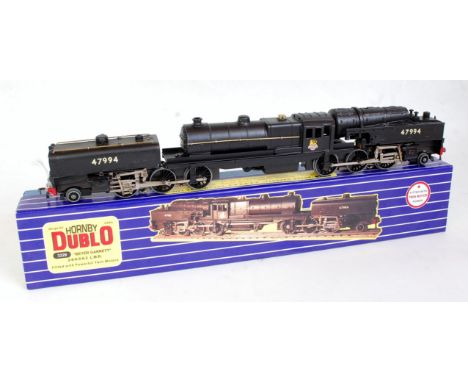 A Jodel Model 3-rail BR black Beyer-Garrett twin motor steam engine in Hornby Dublo style blue/white box No. 3229, limited ed