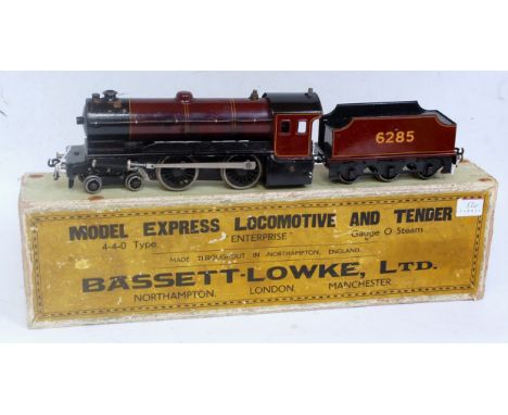 Bassett-Lowke live steam gauge 0 maroon 4-4-0 Enterprise Express (freelance) loss of paint to smokebox and smokebox door and 