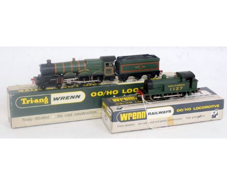 A Wrenn Railways W2207 SR green 0-6-0 tank engine no. 1127 with instructions (G-BG) and sold with a W2221 BR green "Cardiff C
