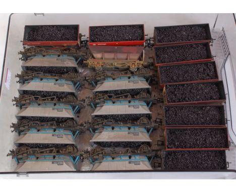 19 mixed makes coal hopper wagons, all with loads added and weathering (GR)