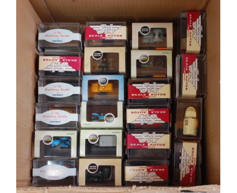 45 diecast cars and light commercial vehicles by Oxford and Skaledale (M-BM)