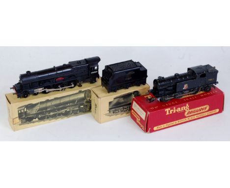 Early Triang items in Richmond factory boxes, buff picture box, black plunger pick-up "Princess Elizabeth" engine and tender 