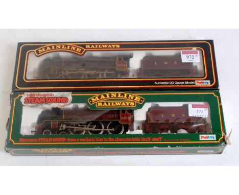 Two Mainline locos and tenders:- 37061 LMS crimson "Royal Scot" some tarnishing to wheels and motion (G-BF) with 37080 "Royal