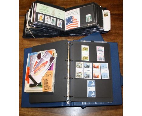 Stamps. G B. Large lot in three books and small box with few earlies, 1951 High vols. (un/m), RSW, QE to £1 (several) Huge ra