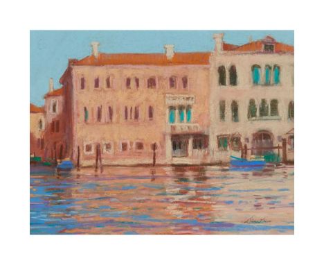 § GEORGE DEVLIN R.S.W (SCOTTISH 1937-2014) GRAND CANAL Signed lower right, pastelDimensions:21cm x 27.5cm (8.5in x 10.75in)No