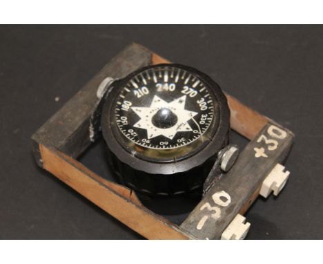 Vintage ships Compass, maker marked "Taylor Rochester N.Y U.S.A"