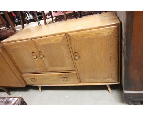 Ercol Pale Elm Sideboard comprising two cupboards and a drawer