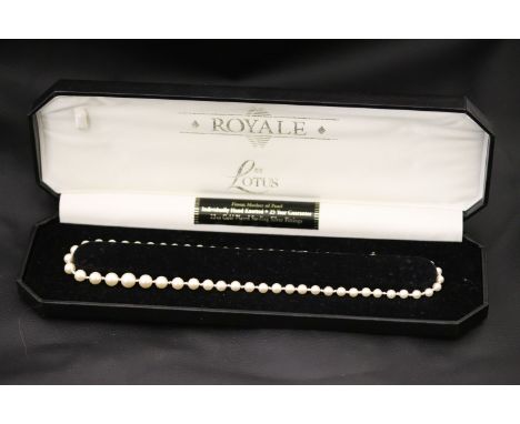 Boxed Lotus Royale Mother of Pearl necklace