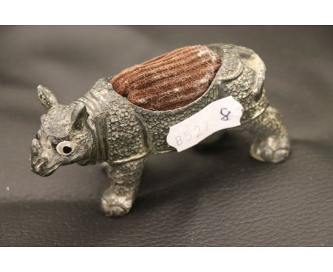 Vintage Pin Cushion in the form of a Rhino