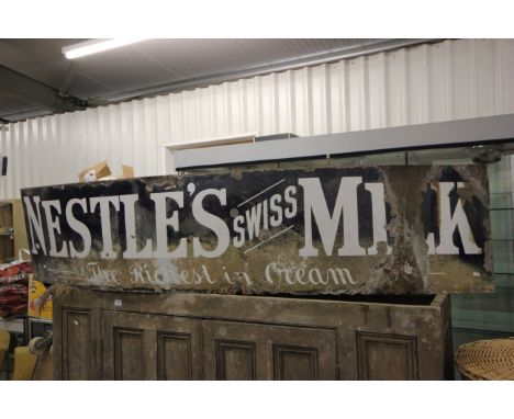 A large vintage ' Nestle ' Enamel Sign, possibly GWR related.