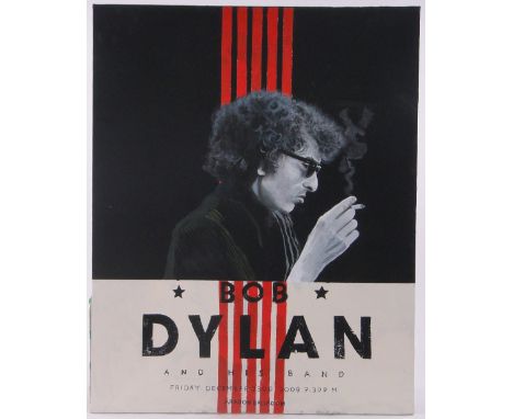 Clive Fredriksson,oil on canvas, Bob Dylan, 40" x 32", unframed.