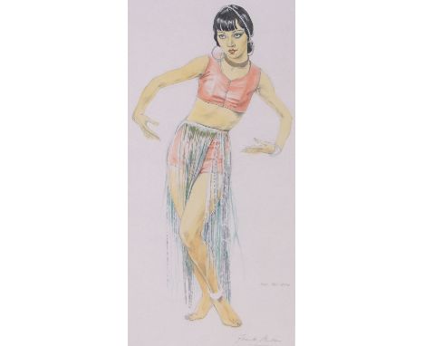 Frank Martin (1921-2005)Watercolour, portrait of a girl, signed, framed.