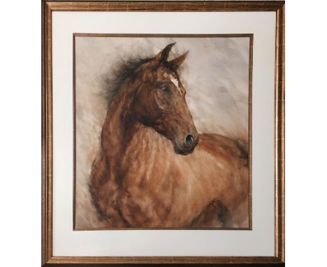 MANNER OF JAY KIRKMAN, 'Equestrian Portrait', giclée , 79cm x 69cm, framed. 