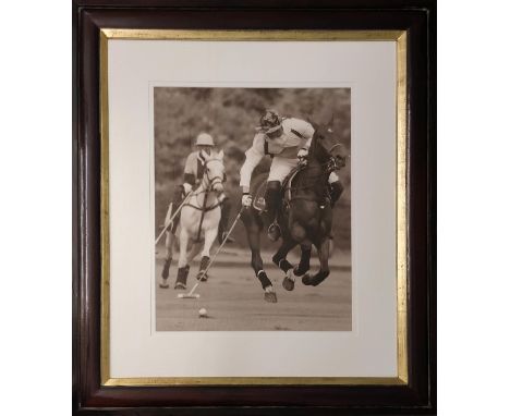 TROWBRIDGE GALLERY, 'Polo', photo print, 51cm x 41cm, framed. 