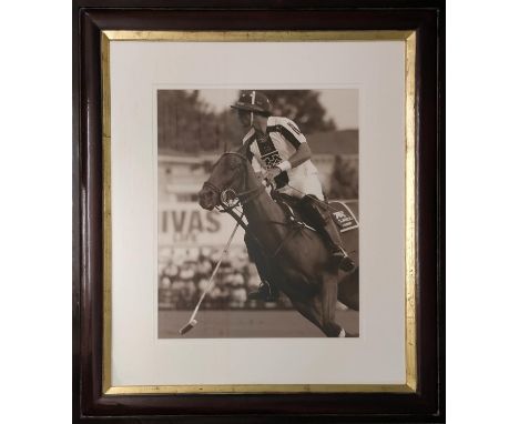TROWBRIDGE GALLERY, 'Polo', photo print, 51cm x 41cm, framed. 