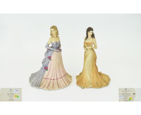 Coalport Age Of Elegance Figures Two in total, the first titled, 'Special Occasion' hand decorated by Jack Glynn, The second,